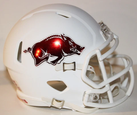 2019 Arkansas Razorbacks Custom Riddell Mini Helmet vs Ole Miss Cover