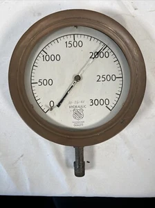 Ashcroft Hydraulic Gauge Pressure Gauge American Bridgeport Connetticut Antique - Picture 1 of 6