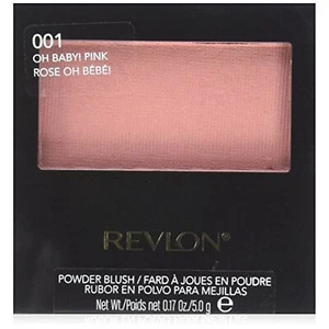 NEW Revlon Powder Blush with Brush "Oh Baby! Pink" 001 - Picture 1 of 1
