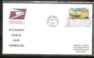 US SC # 3591 Greetings From America FDC - New Mexico - USPS Cover - Picture 1 of 1