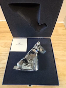 Swarovski Crystal Symbols Dog Figurine Schnauser Terrier With Collar 289202 - Picture 1 of 7
