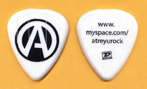 Atreyu Myspace Concert-Used White/Black Guitar Pick - 2008 Tour - Picture 1 of 1
