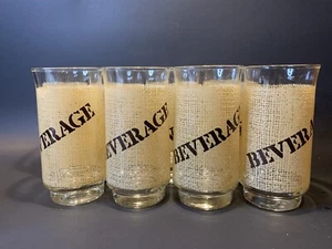 7 Vintage Anchor Hocking Jutesack Getränk Glas Cottagecore Bauernhof rustikal - Bild 1 von 3