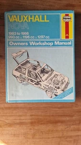 Vauxhall Nova Haynes Workshop Manual 1983 - 1989 - Picture 1 of 3