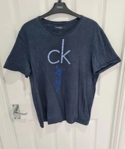 Men's Blue Calvin Klein T Shirt Size Medium - Picture 1 of 7