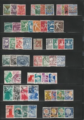 NETHERLANDS FINE LOT OF COMPLETE SETS FROM 30 AND 40'S USED, VERY FINE,  SEE!! - Image 1 of 2
