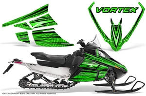 ARCTIC CAT F SERIES SNOWMOBILE GRAPHICS KIT CREATORX DECALS VORTEX GREEN - Picture 1 of 1