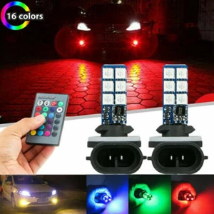 Lámpara LED RGB 881 5050 Multicolor Faro Coche Faros Antiniebla Bombillas + Kits Remotos - Imagen 1 de 13