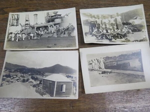 4 VINTAGE POSTCARDS - WWII Military Ship-Navy Picture Vintage SAILORS - Picture 1 of 7