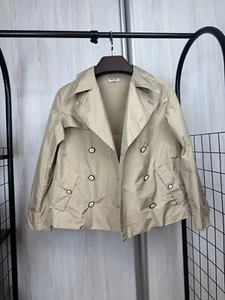 Miu Miu beige double breasted short coat - Picture 1 of 17