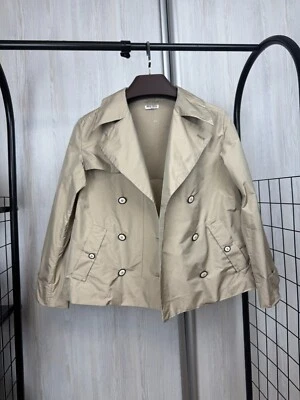 Miu Miu бежевый двойной грудью короткое пальто - Изображение 1 из 4