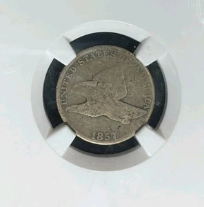 1857 FLYING EAGLE CENT~NGC GENUINE STACKS W 57TH ST COLLECTION - Picture 1 of 4