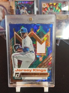 💥 Kumar Rocker 2025 Panini Donruss Blue Ice Jersey Kings RC # JK-KR - Picture 1 of 7