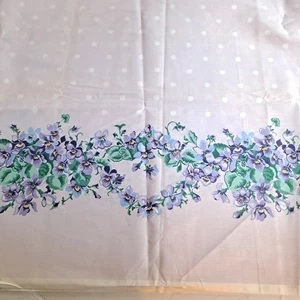 Vintage Violet Collection Dbl Border Print Cotton Fabric 36" X 45" Daisy Kingdom - Picture 1 of 7
