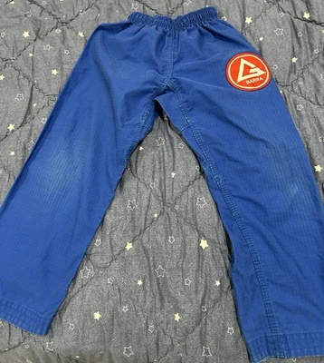 Pantalones Azul Gracie Barra Equipe GB Jiu Jitsu Gi Niño Niña Niño Adolescente Talla Y4 Foto 1 de 4
