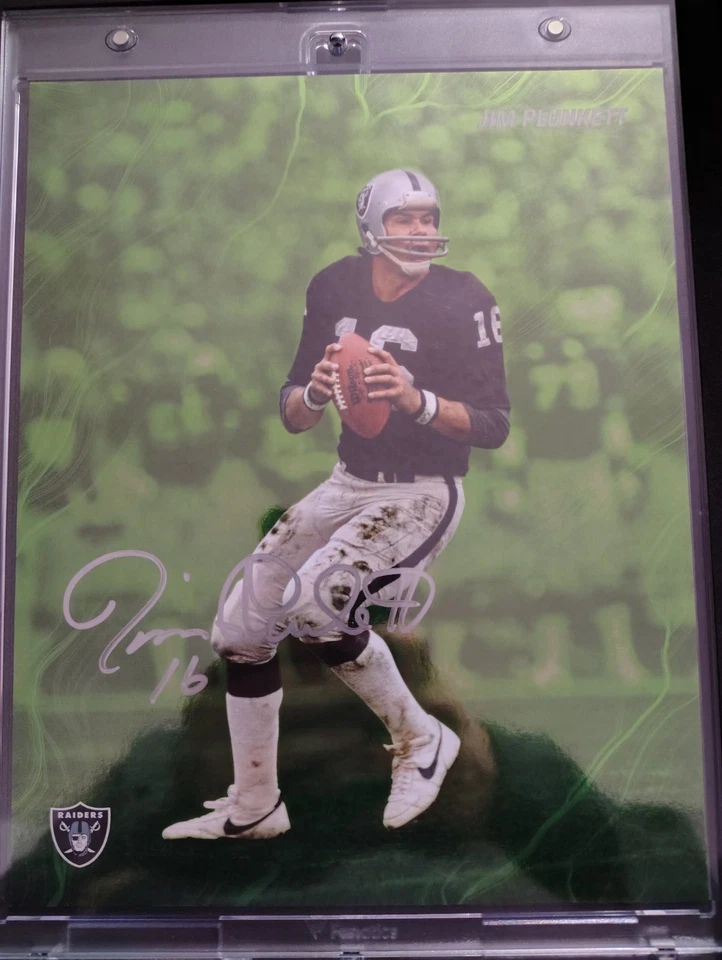 2024 Primeira Edição Emanate On Card Auto/99 Jim Plunkett Raiders Legend - Imagem 1 de 3