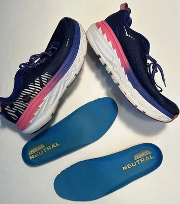 Hoka Women’s Bondi 5 Navy Blue Purple Jogging Running Shoes Sneakers Size 8.5 - Image 1 of 4