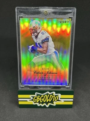 Calvin Johnson 2010 Topps Tribute Gold 2/20 Detroit Lions #85 - Image 1 of 2