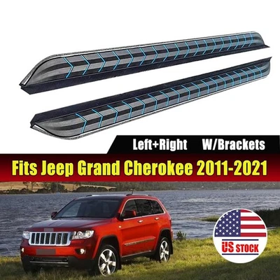 Foot Steps fit for Jeep Grand Cherokee 2011-2021 Running Boards Side Steps Nerf - Image 1 of 4