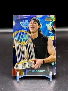 2020 Stadium Club Chrome — Tim Lincecum — Gold Refractor /50 Giants World Series - Picture 1 of 2