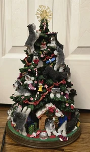 Vintage Miniatur Schnauzer beleuchteter Weihnachtsbaum Danbury neuwertig 12 Zoll TOP - Bild 1 von 9