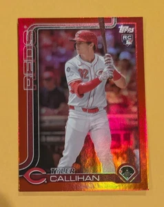 Actualización Topps 2025 lámina roja/5 SSP Tyler Callihan Cincinnati Reds radiocontrol - Imagen 1 de 2