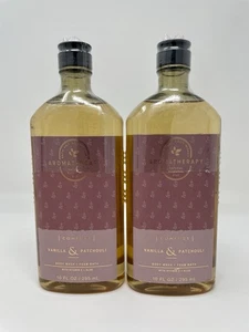 x2 Bath & Body Works Aromatherapie KOMFORT VANILLE PATCHOULI Duschgel Schaumbad - Bild 1 von 1