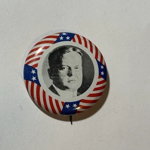 Herbert Hoover 1928 Presidential Campaign Pinback Button Pin 1972 Reproduction - Picture 1 of 3