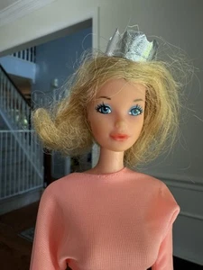 Barbie Miss America Blonde Quick Curl Hair 1972 Blue Eyes Vintage Collectible - Picture 1 of 12
