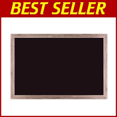 Large Magnetic Chalkboard, 24x36" Rustic Wood Frame - Image 1 of 4
