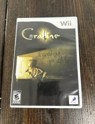 Coraline for Nintendo Wii CIB Excellent Condition Clean Disc Nice TESTED - Image 1 of 4