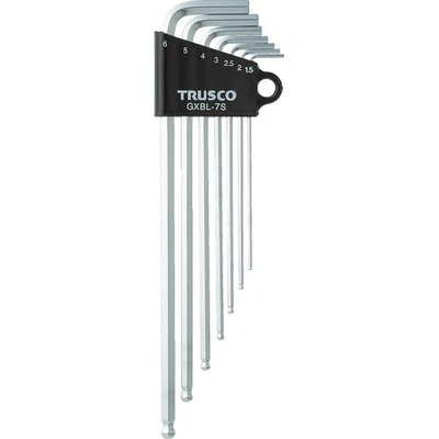 TRUSCO Long Ball Point Hexagonal Bar Set, 7 Pieces, GXBL-7S - Image 1 of 4