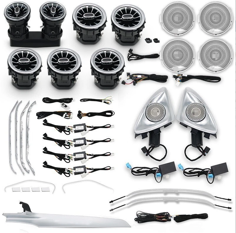 For Mercedes Benz C-Class W205 GLC X253 Interior Trim Set  Ambient Light 2015+ - Image 1 of 4