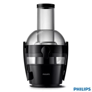 Philips Viva Entsafter 2L 800W Motor in schwarz schnell reinigend XL Zuführrohr HR1855/70 - Bild 1 von 5