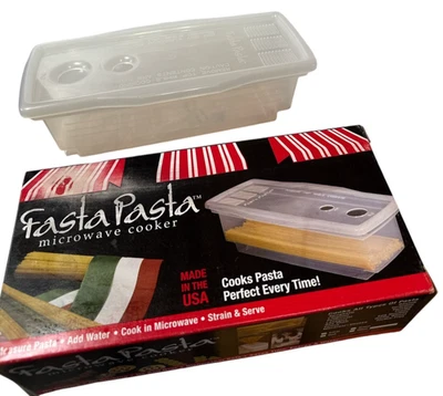 Fasta Pasta Microwave Cooker & Strainer - Made in USA - Image 1 of 4