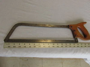 Vintage EC Atkins & Co Nr. 8 Fleischsäge 16" Klinge guter Holzgriff - Bild 1 von 10