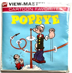 BRAND NEW VINTAGE "POPEYE THE SAILOR MAN" GAF 3-D VIEWMASTER 3 REEL SET SEALED - Picture 1 of 2