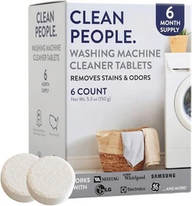THE CLEAN PEOPLE Washing Machine Cleaner - Washer Machine Cleaner Tablets for Re - Picture 1 of 3