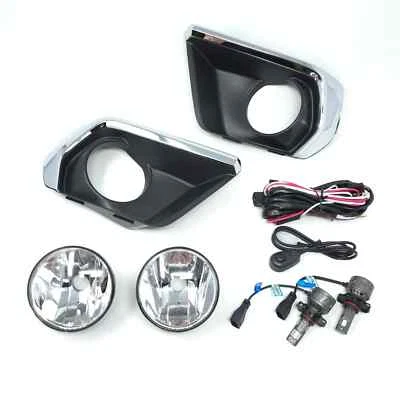 Fit 2021 2022 Chevrolet Colorado Clear LED Fog Lights Chrome Bezel Wires Switch - Image 1 of 4