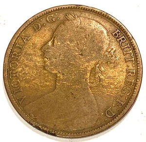 1893 GREAT BRITAIN Penny  Queen Victoria Choice - Picture 1 of 2