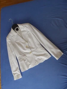 Weißer Struktur-Blazer, Größe 38, Esprit-Collection - Bild 1 von 2