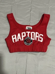 Toronto Raptors Racerback Sports Bra Womens XS Red NBA Cropped Training Top - Bild 1 von 11