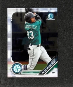 JULIO RODRIGUEZ Rookie 2019 Bowman Draft Chrome #BDC60 Seattle Mariners - Picture 1 of 2