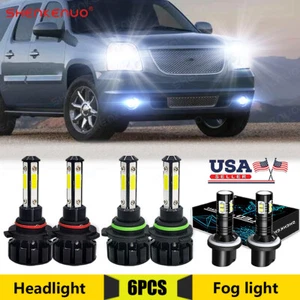 Kit de faros LED haz alto y bajo + bombillas antiniebla para GMC Yukon Denail 2001-2006 - Imagen 1 de 12