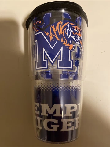 Memphis Tigers NCAA Licensed 28oz Thermoserv Tumbler Oversized Logo Cover