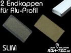 2x Endkappe/Profilabschluss fr ALU-Profil SLIM (AUFBAU) - (2 Stck)