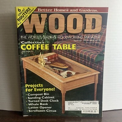 Wood Magazine September 1995 Build This Collector’s Coffee Table - Image 1 of 4