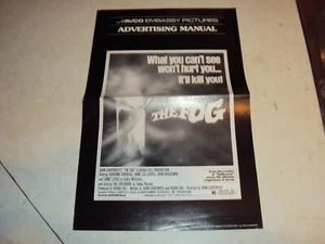 THE FOG ORIGINALE RARO 1980 JOHN CARPENTER PROMO PUBBLICITÀ MODELLO FILM - Foto 1 di 3