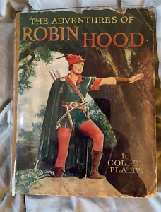 Adventures of Robin Hood - UK Ward Lock movie tie-in VG c1938 Errol Flynn - Picture 1 of 10