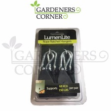 Hydroponic Rope Ratchet Yoyo Grow Light Filter Hanger Reflector Indoor Growing 1 Pair 2 Pcs